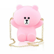 Load image into Gallery viewer, browbear Waterproof Inner Lining Insert for Obag O Bag ladies Classic Mini Silica gel bear shape purse bag silicon women handbag