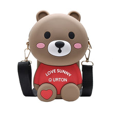 Load image into Gallery viewer, Women Cartoon cute silicone bear messenger shoulder bag luxury handbags women bags designer for 2018 purses and handbags