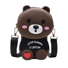 Load image into Gallery viewer, Women Cartoon cute silicone bear messenger shoulder bag luxury handbags women bags designer for 2018 purses and handbags