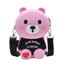 Load image into Gallery viewer, Women Cartoon cute silicone bear messenger shoulder bag luxury handbags women bags designer for 2018 purses and handbags